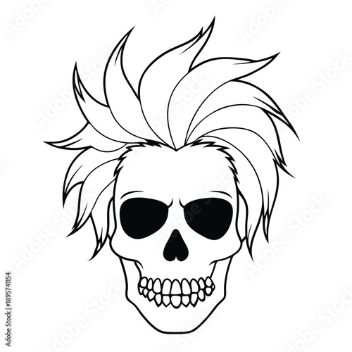 skull with wings