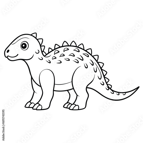 Ankylosaurus vector illustration