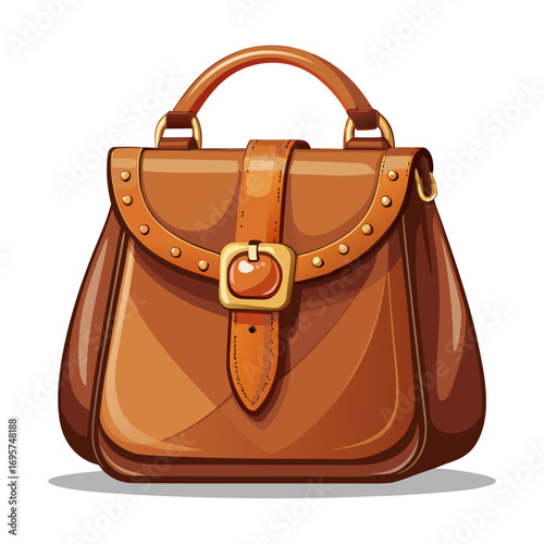 brown leather bag