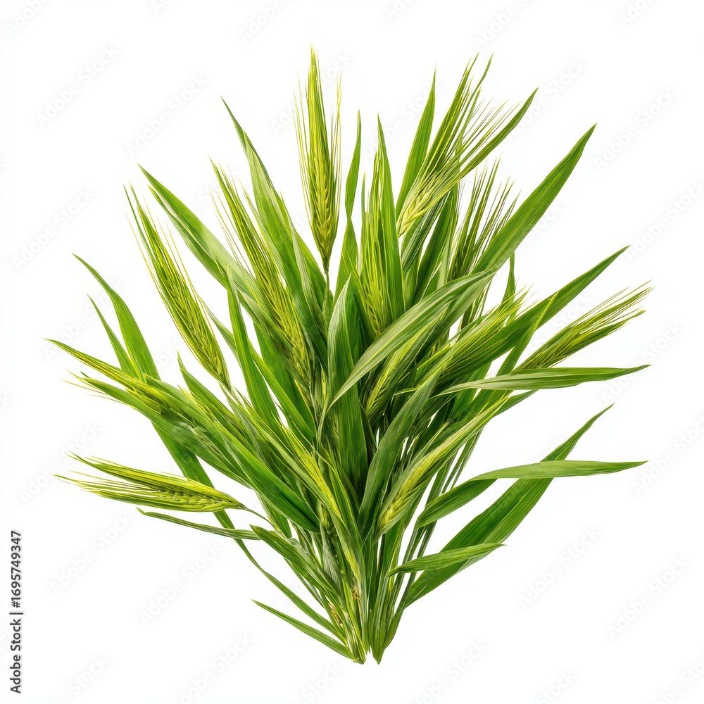 Fototapeta premium Vibrant Green Grass Fresh Cut Sprigs for Nature Backgrounds