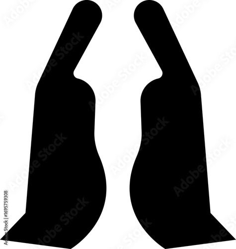 Hand Variation Icon , Featuring Different Hand Gestures displayed, Palm, Fingers, Signs, Symbols, Communication, Support, Care, monochrome and Human Interaction in Modern Vector Style elements