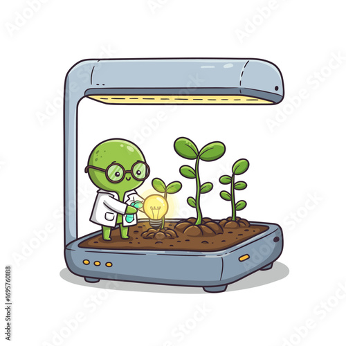 Nurturing Innovation Vector Illustration for Business Growth & Creative Solutions