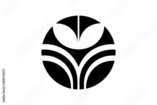 abstract black and white vector illustration