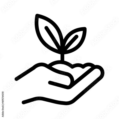 Planting Line Icon of Environmental Protection Icon Set