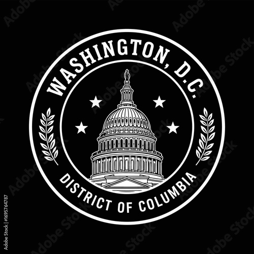 US Capitol with Washington DC.