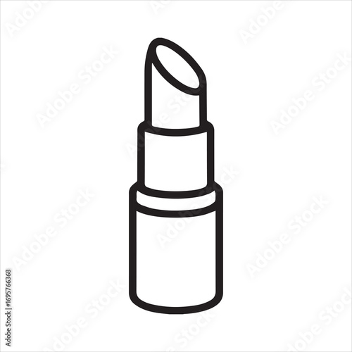 Bold outline of lipstick icon