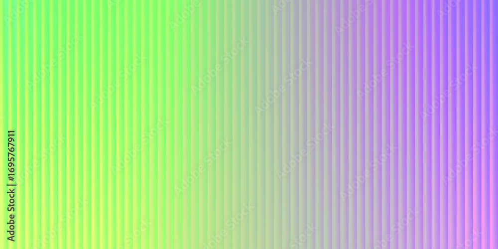 Fototapeta premium Bright Green and Purple Vertical Corrugated Gradient Background