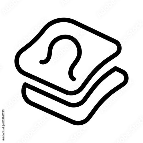 Sandwich (Egg or Cheese) Line Icon of Breakfast Foods Icon Set