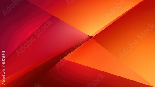 Abstract Geometric Background with Vibrant Red, Orange, and Pink Tones for Modern Design Projects