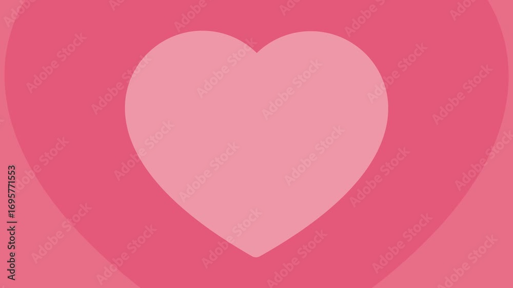 Cute pink heart animation background. Perfect for Valentine's day.	