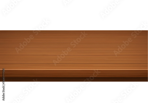 Empty Wooden Tabletop Rustic Brown Wood Texture for Product Display or Mockup isolated on transparent background