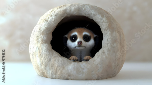 Meerkat In Cave Figurine