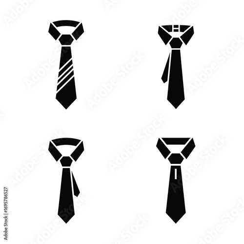 Collection of classic neckties in various styles, perfect for fashion design and business attire