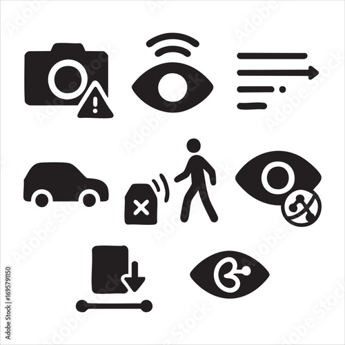 Neuromorphic Sensing & Event-Based Vision Icons