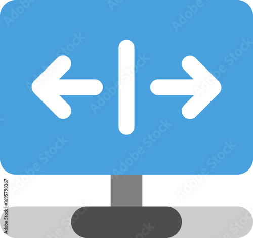 Split Screen Concept Icon