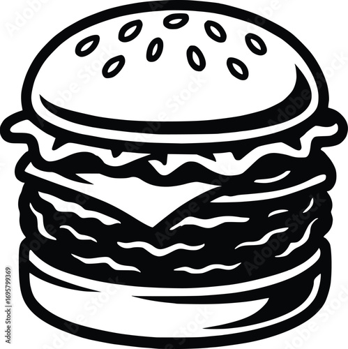 burger vector illustration