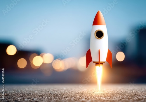 rocket in space
