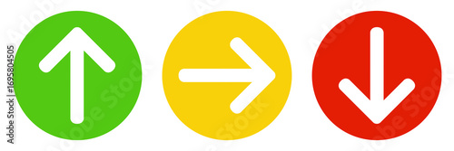 3 Pfeil Buttons nach oben, unten und zur Seite