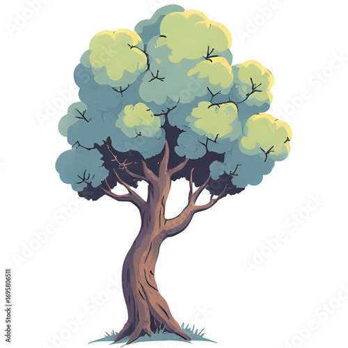 Trees, transparent background, the relaxing shade of nature
