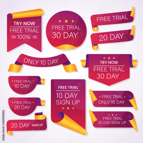 Gradient free trial labels
