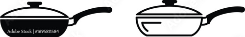 simple illustration of two cooking pots side by side