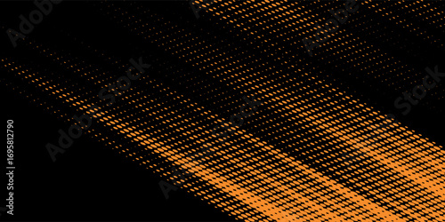 orange black brush Car sticker wrap pattern banner abstract sporty lines black orange color combination grunge brush pattern design, Eps 10.