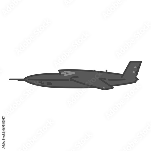 軍用のジェット無人偵察機・無人航空機（UAV・無人機）
