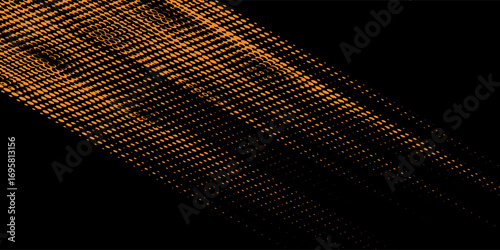orange black brush Car sticker wrap pattern banner abstract sporty lines black orange color combination grunge brush pattern design, Eps 10.