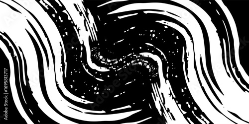 white black brush wrap car sticker pattern abstract banner sporty lines black white color combination grunge brush pattern design.