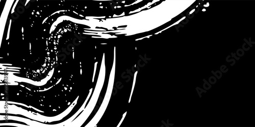 white black brush wrap car sticker pattern abstract banner sporty lines black white color combination grunge brush pattern design, Vector Illustration.
