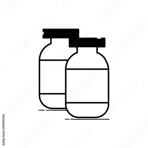 medical vial bootle flat icon logo illustration vector isoalated, suitable for web design , logo , app and more