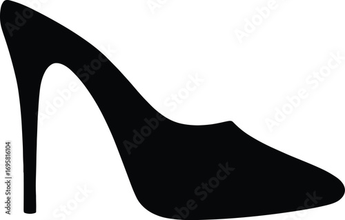 Mule High Heel – Minimal Vector Backless Stiletto Silhouette