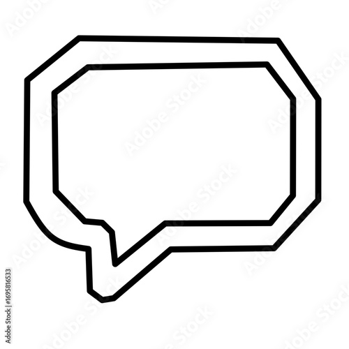 Chat Message Bubble Icon Vector Isolated