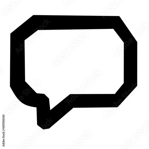 Chat Message Bubble Icon Vector Isolated