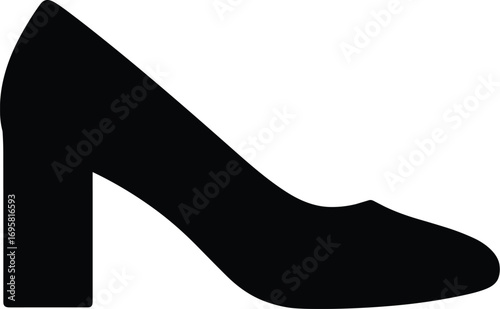 Stiletto Pump – Minimal Vector High Heel Silhouette