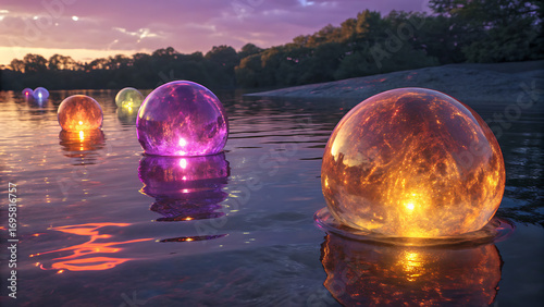 lantern in the water