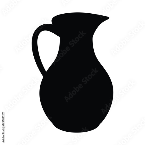 Classic silhouette of a pitcher or jug offering a timeless and elegant beverage serving vessel