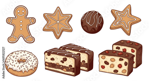 A delicious assortment of sweet baked goods and confections perfect for any celebration