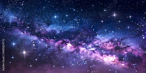 Starfield gradients illuminate the cosmos with vibrant hues and shimmering stars, inviting endless wonder and exploration of the universe