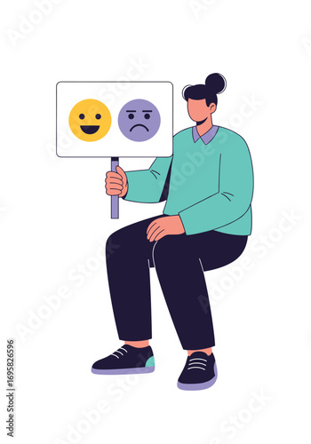 Understanding emotional states through expressive face symbols and user feedback