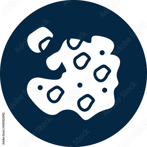 Melanoma icon for cancer diagnosis, website, application, printing, document, poster design, etc