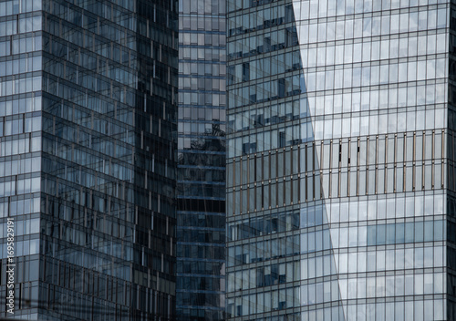 Wallpaper Mural blue wall business buildings architectural background Torontodigital.ca