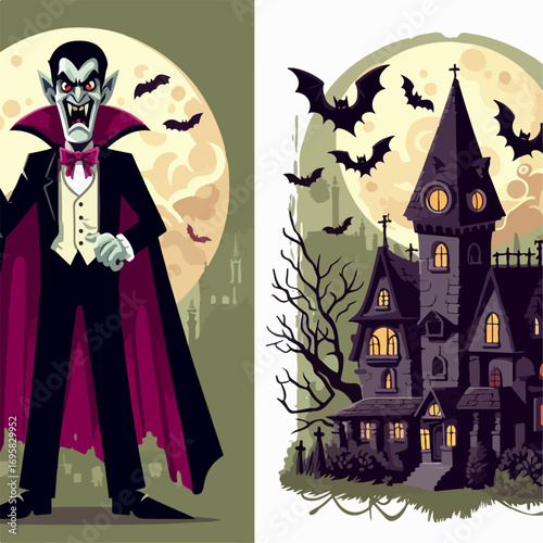 dracula cartoon illustration 