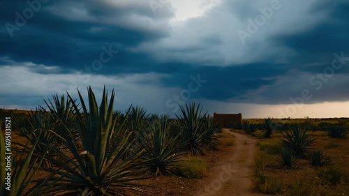 agave plant field mexican landscape timelapse video