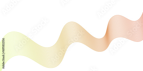 Abstract vector illustration of a woman's leg with high-heeled shoe against a flowing wave background
