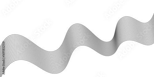 Abstract 3D rendered fractal background with a blue wave art design concept