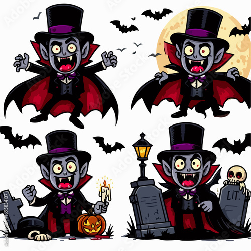 dracula cartoon illustration 