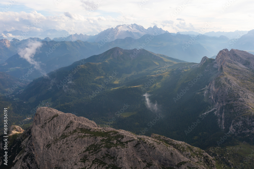 Obraz premium View from Lagazuoi in the Dolomites, Italy, Europe