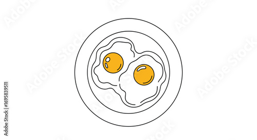 Deliciously prepared fried eggs cooked to perfection for your next meal