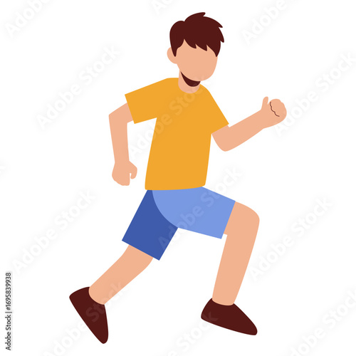 Illustration of Person Running
